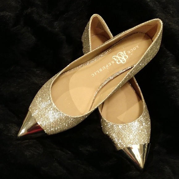 Rock & Republic Shoes - Rock & Republic Pointed Metal Toe Flats